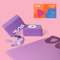 Yome Luna Bundle - 1 anno di Yome + Luna Bundle (Tappetino PU + Blocchi EVA + Cinghia)